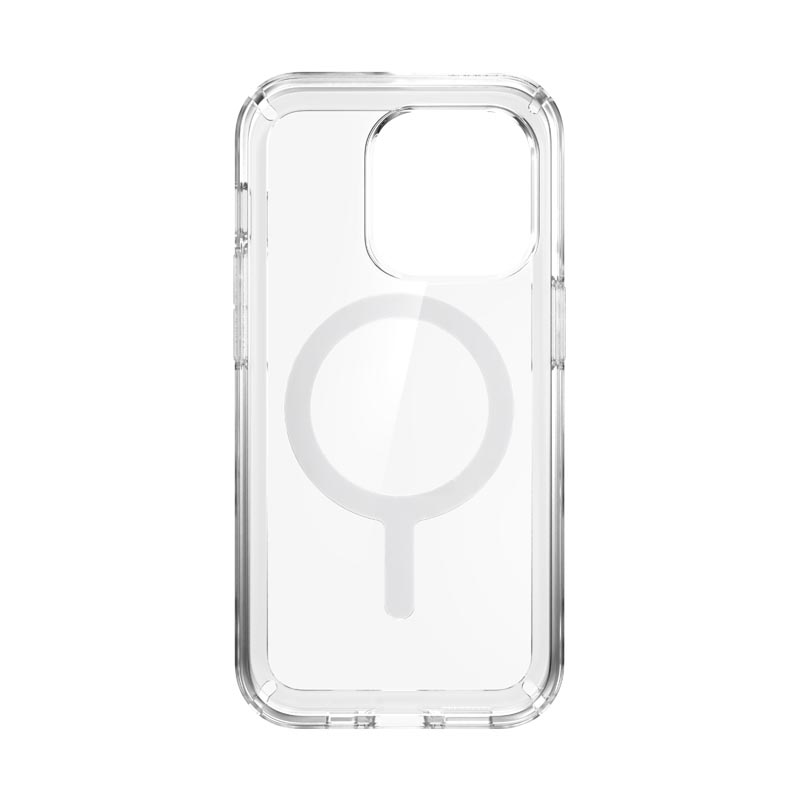 Speck Gemshell + MagSafe - Etui do iPhone 14 Pro z połowką MICROBAN (Clear)