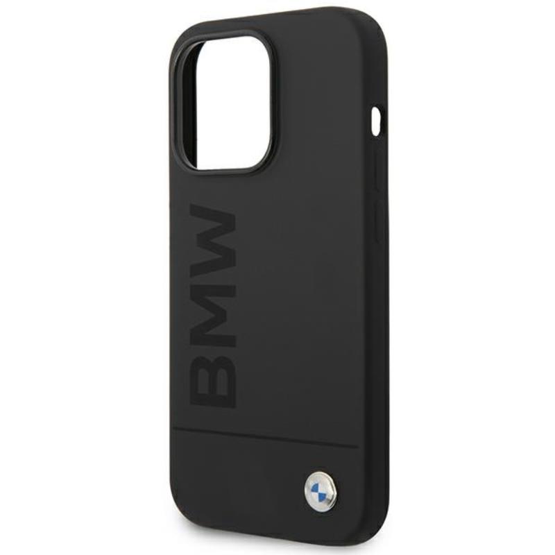BMW Silicone Signature Logo MagSafe - Etui iPhone 14 Pro (czarny)