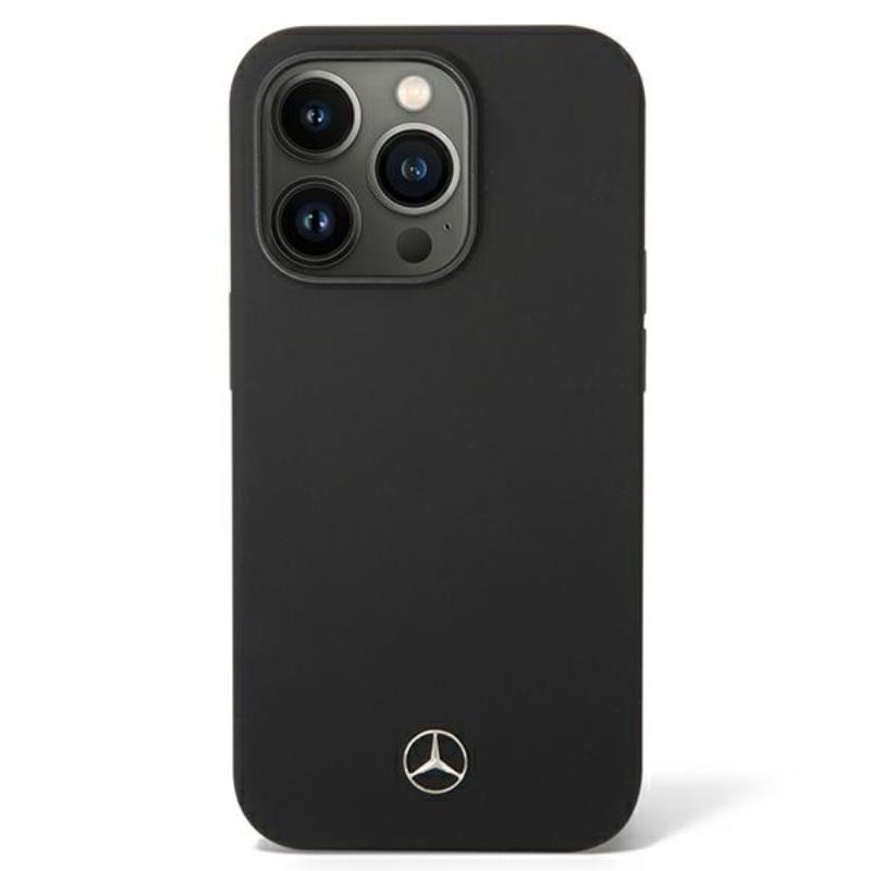 Mercedes Silicone Line MagSafe - Etui iPhone 14 Pro (czarny)