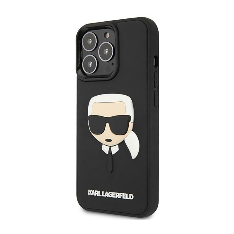 Karl Lagerfeld 3D Rubber Karl`s Head - Etui iPhone 14 Pro Max (czarny)