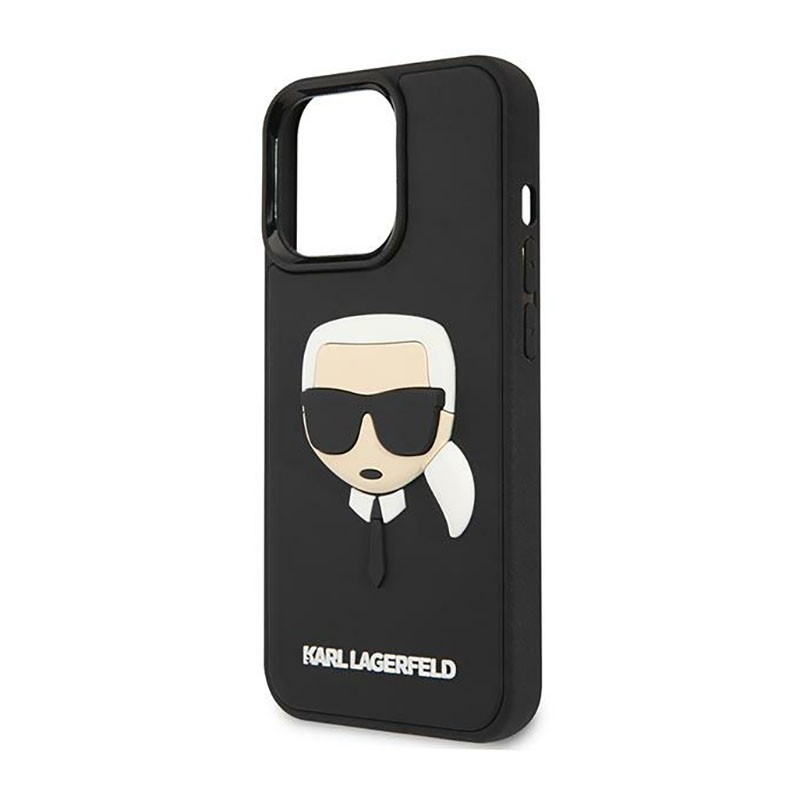 Karl Lagerfeld 3D Rubber Karl`s Head - Etui iPhone 14 Pro Max (czarny)
