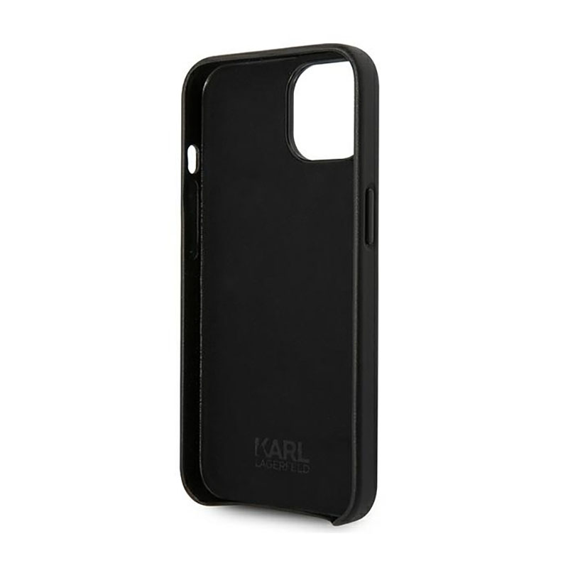 Karl Lagerfeld Leather Perforated Logo Case - Etui iPhone 14 Plus (czarny)