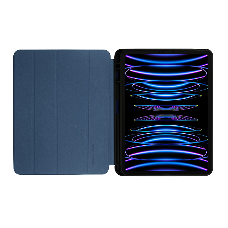 Crong FlexFolio – Etui iPad Pro 11" (2022-2021) / iPad Air 10.9” (5-4 gen.) z funkcją Apple Pencil (niebieski)