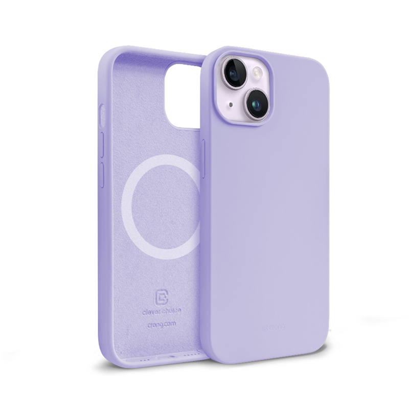 Crong Color Cover Magnetic - Etui iPhone 14 Plus MagSafe (fioletowy)