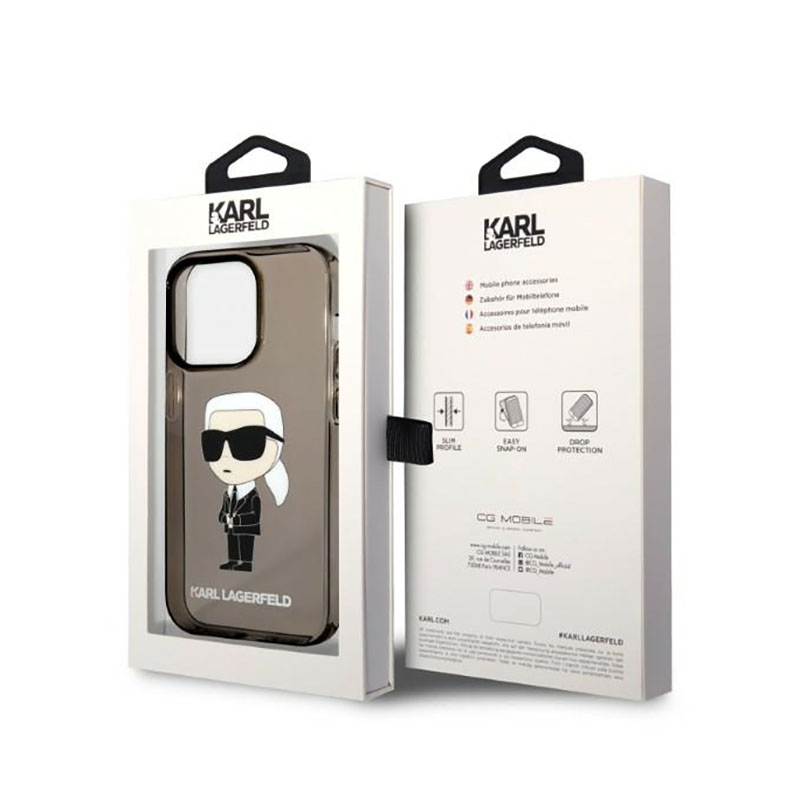 Karl Lagerfeld IML NFT Ikonik - Etui iPhone 14 Pro (czarny)