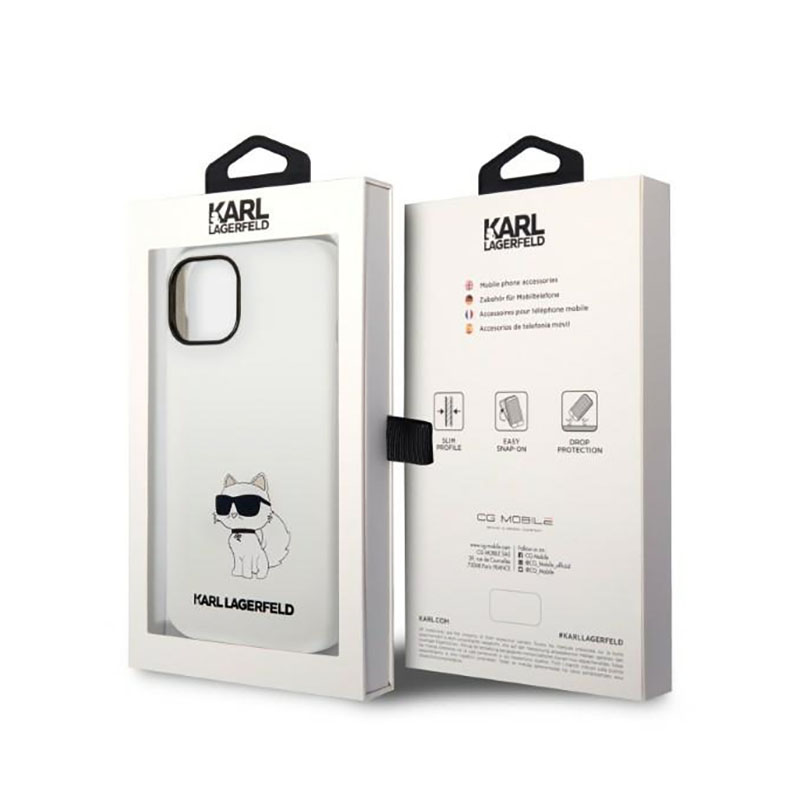 Karl Lagerfeld Silicone NFT Choupette - Etui iPhone 14 Plus (biały)