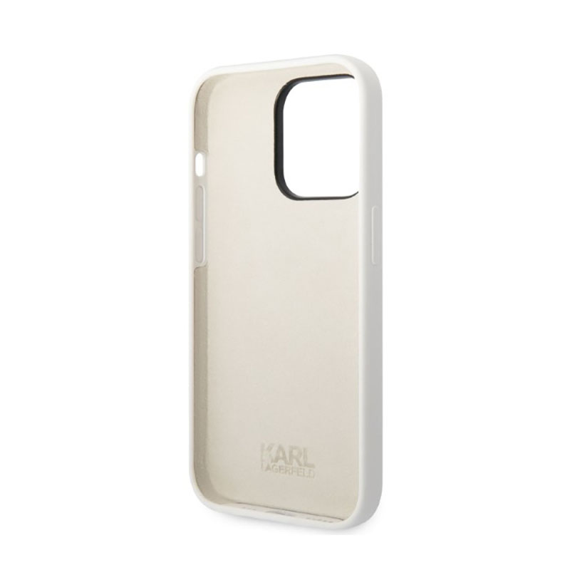 Karl Lagerfeld Silicone NFT Ikonik - Etui iPhone 14 Pro Max (biały)