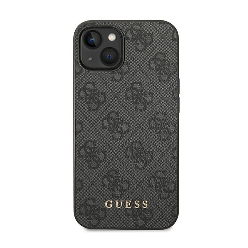 Guess 4G Metal Gold Logo – Etui iPhone 14 Plus (szary)