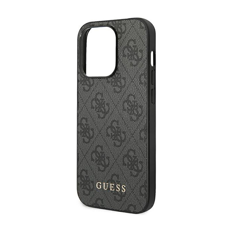 Guess 4G Metal Gold Logo – Etui iPhone 14 Pro Max (szary)