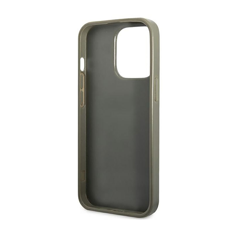 Guess Glitter Flakes Metal Logo Case – Etui iPhone 14 Pro (zielony)