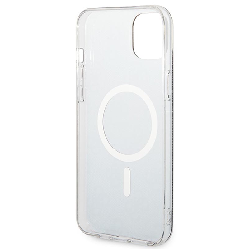 Guess Bundle Pack MagSafe 4G - Zestaw etui + ładowarka MagSafe iPhone 14 Plus (czarny/złoty)