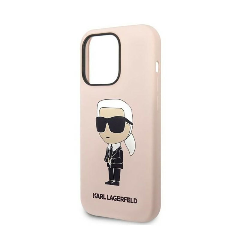 Karl Lagerfeld Silicone NFT Ikonik - Etui iPhone 14 Pro (różowy)