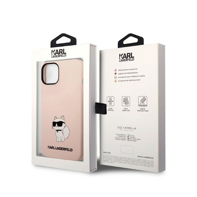 Karl Lagerfeld Silicone NFT Choupette - Etui iPhone 14 (różowy)