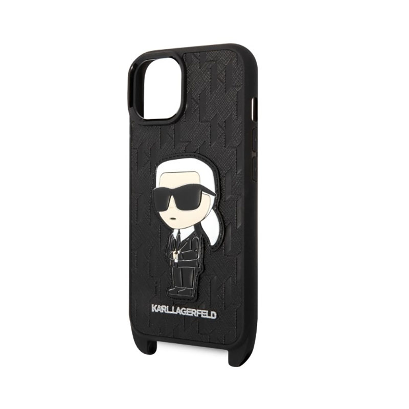 Karl Lagerfeld NFT Monogram Ikonik Patch - Etui iPhone 14 (czarny)