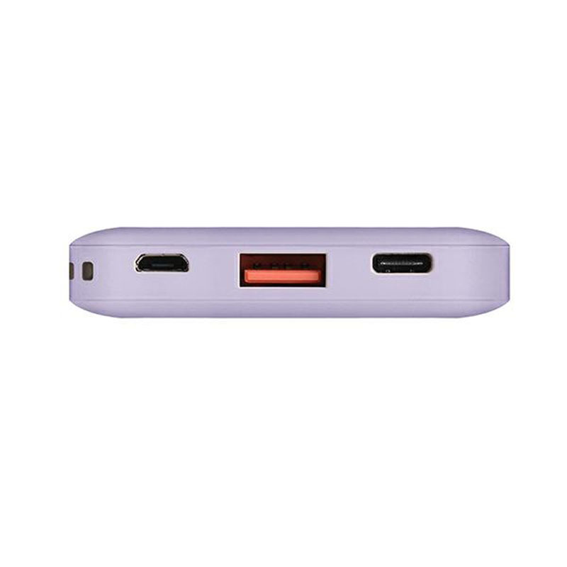 UNIQ Fuele Mini - Power Bank 8000 mAh USB-C 18W Power Delivery (lawendowy)