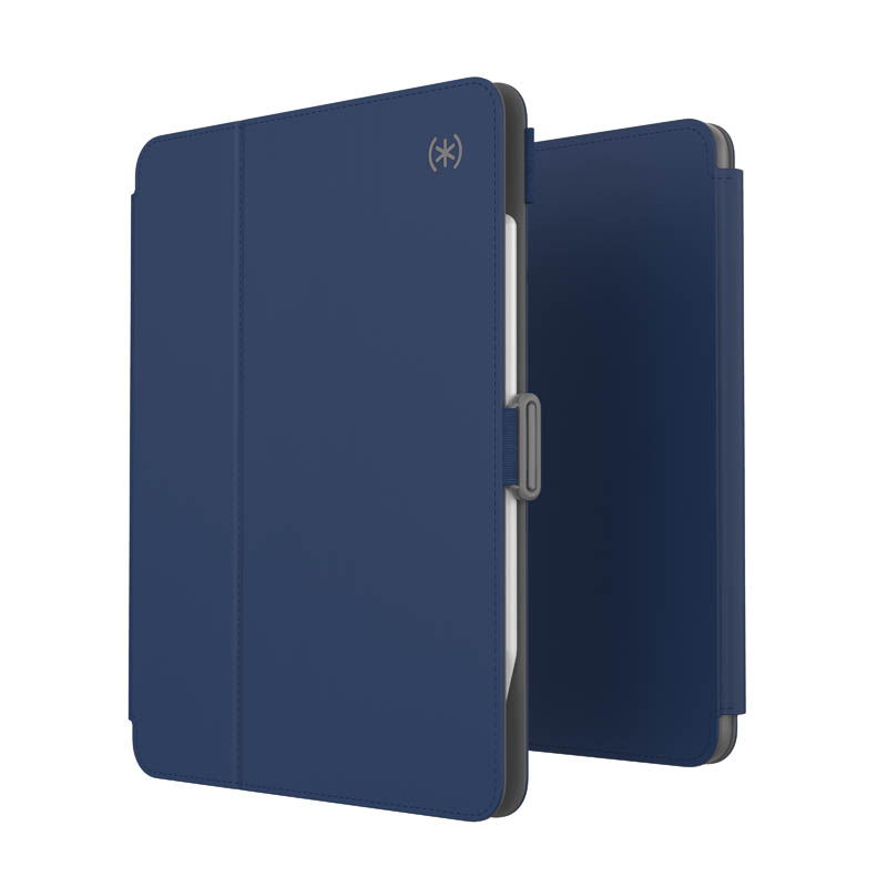 Speck Balance Folio – Etui iPad Pro 11" (2022-2018) / iPad Air 10.9” (5-4 gen.) (2022-2020) z powłoką MICROBAN w/Magnet & Stand up (Arcadia Navy/Moody Grey)
