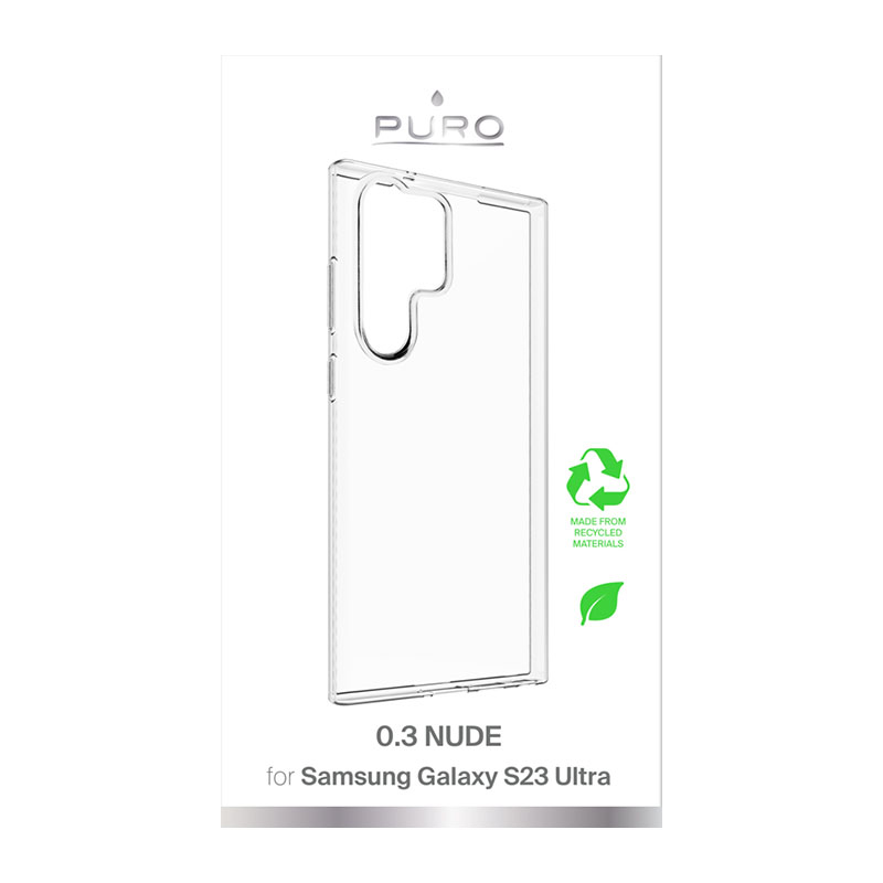 PURO 0.3 Nude - Etui ekologiczne Samsung Galaxy S23 Ultra (przezroczysty)