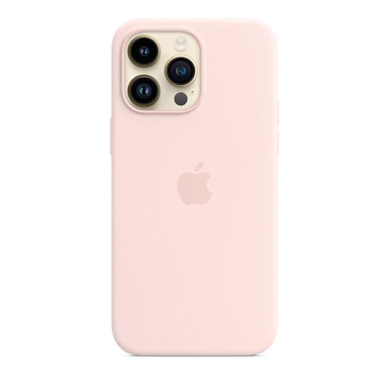 Apple Silicone Case - Silikonowe etui z MagSafe do iPhone 14 Pro Max (kredowy róż)