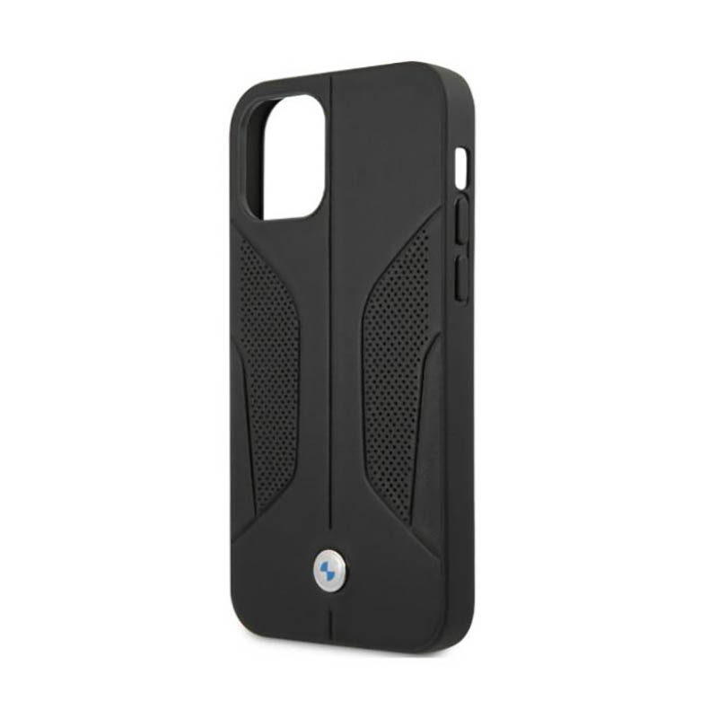 BMW Leather Perforate Sides - Etui iPhone 12 / iPhone 12 Pro (czarny)