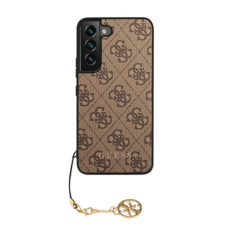 Guess 4G Charms Collection - Etui Samsung Galaxy S23 (brązowy)