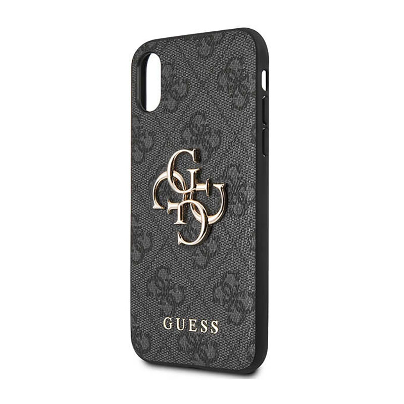 Guess 4G Big Metal Logo - Etui iPhone X (szary)