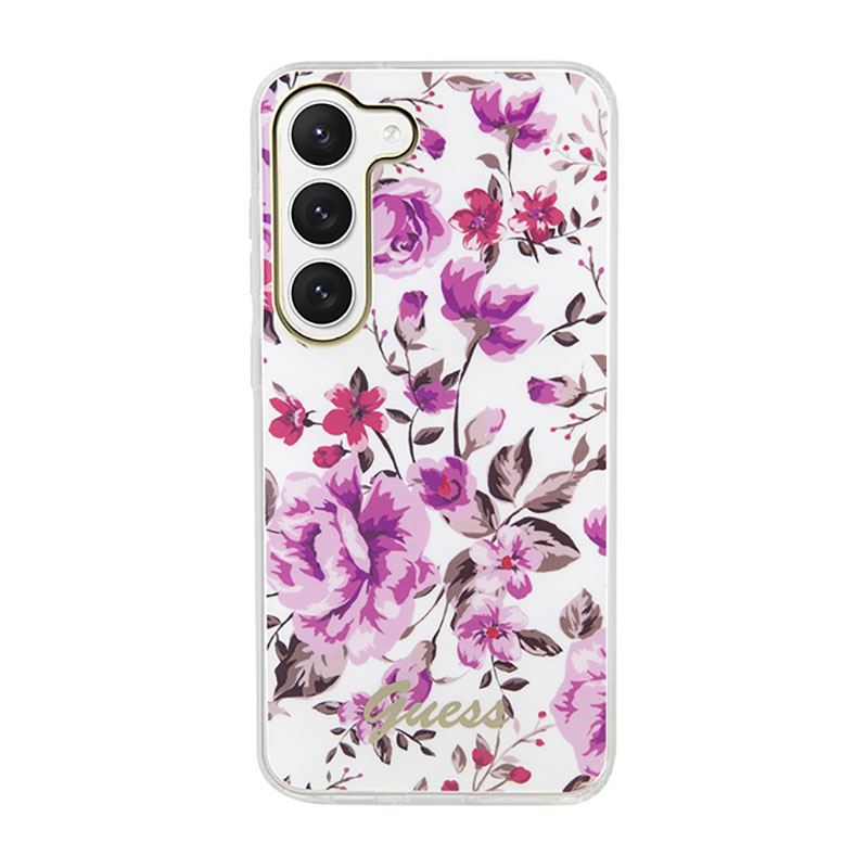 Guess Flower Collection - Etui Samsung Galaxy S23 (biały)