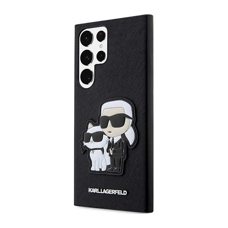 Karl Lagerfeld NFT Saffiano Karl & Choupette - Etui Samsung Galaxy S23 Ultra (czarny)