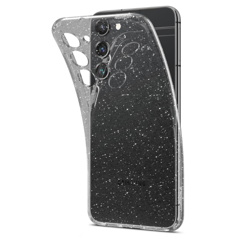 Spigen Liquid Crystal Glitter - Etui do Samsung Galaxy S23+ (Przezroczysty)