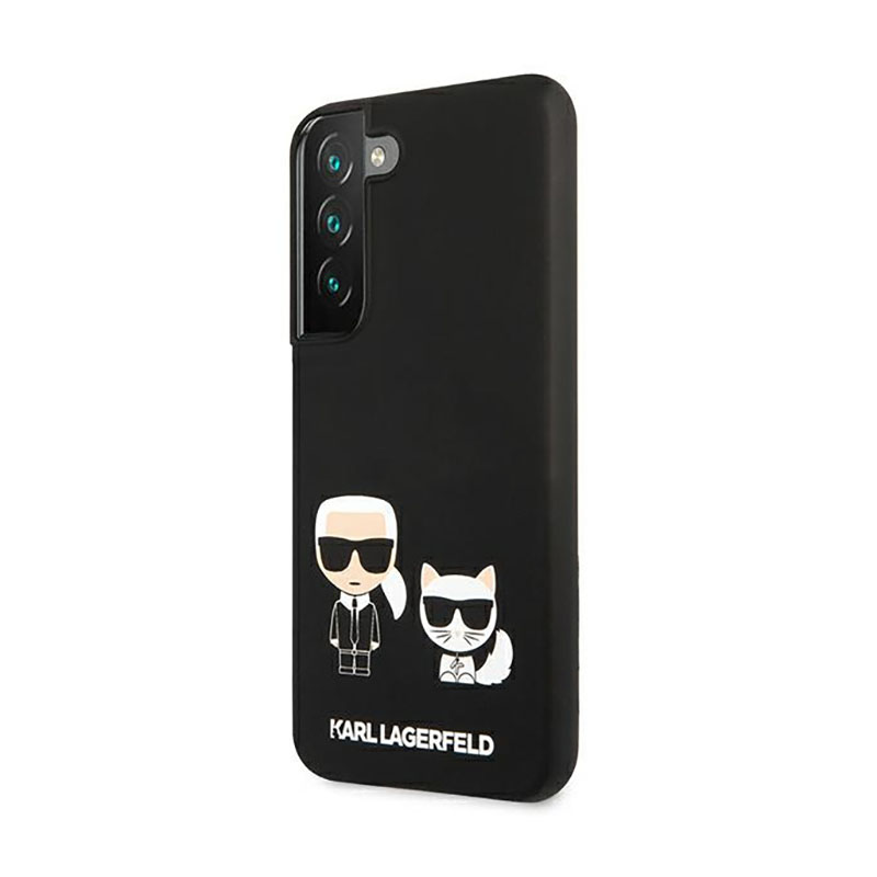 Karl Lagerfeld Slilicone Karl & Choupette - Etui Samsung Galaxy S22 (czarny)