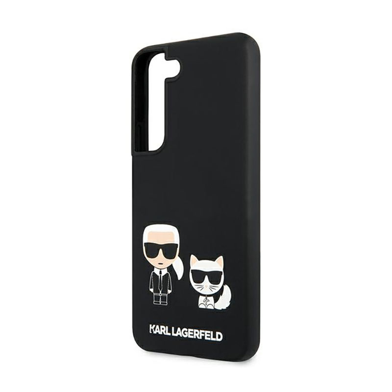 Karl Lagerfeld Slilicone Karl & Choupette - Etui Samsung Galaxy S22 (czarny)