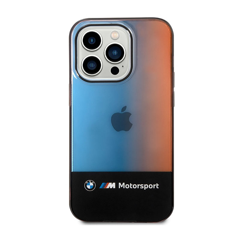 BMW Half Tricolor - Etui iPhone 14 Pro (czarny)