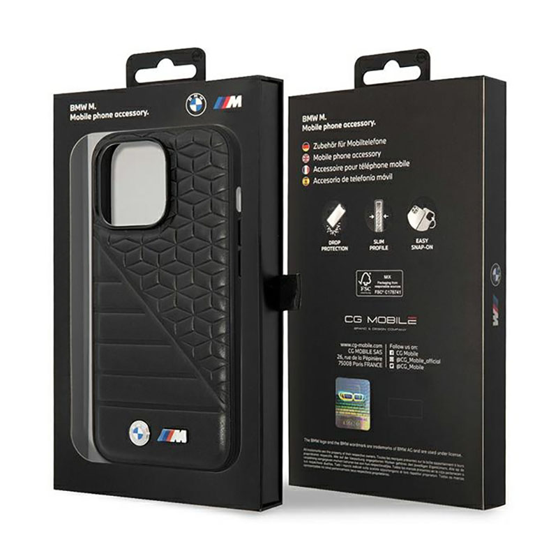 BMW Bi Pattern - Etui iPhone 14 Pro (czarny)