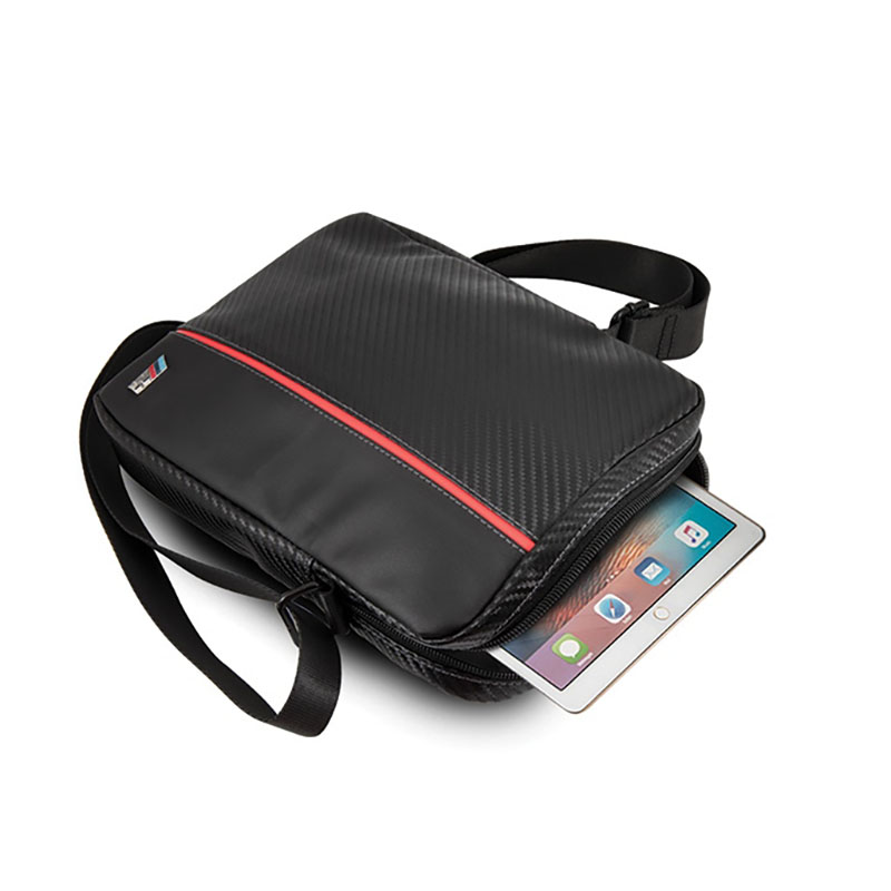 BMW Carbon Red Stripe - Torba na tablet 8" (czarny)