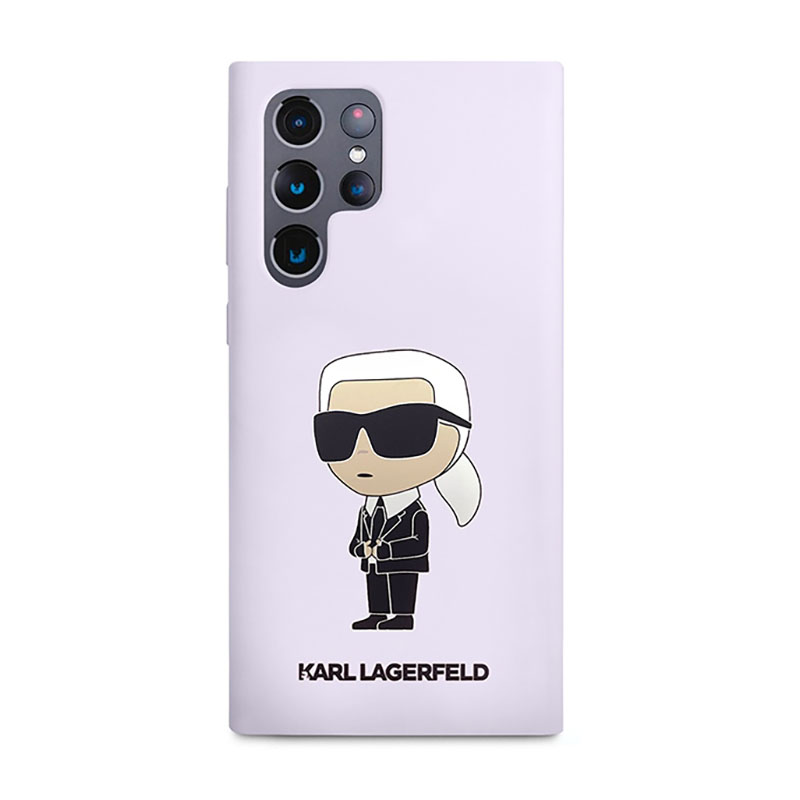 Karl Lagerfeld Silicone NFT Ikonik - Etui Samsung Galaxy S23 Ultra (fioletowy)