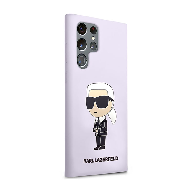 Karl Lagerfeld Silicone NFT Ikonik - Etui Samsung Galaxy S23 Ultra (fioletowy)