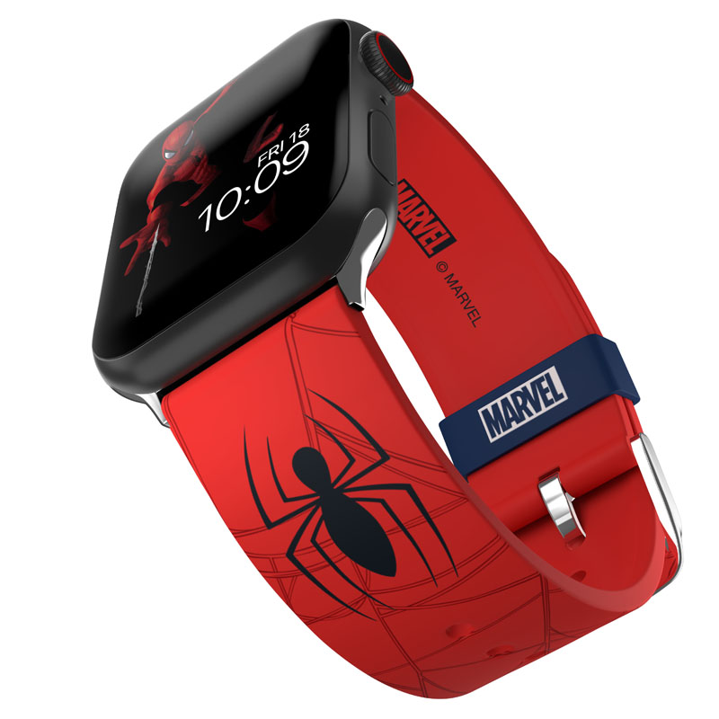 MARVEL - Pasek do Apple Watch 38/40/41/42/44/45/49 mm (Spider-Man Insignia)
