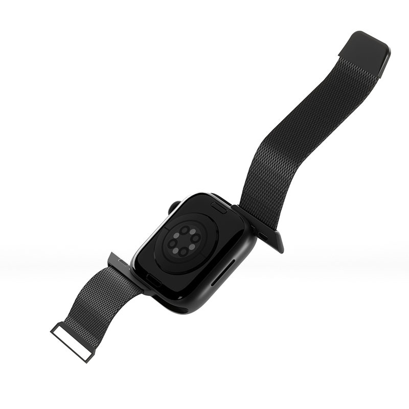 Puro Milanese Magnetic Band - Pasek ze stali nierdzewnej do Apple Watch 38/40/41 mm (czarny)