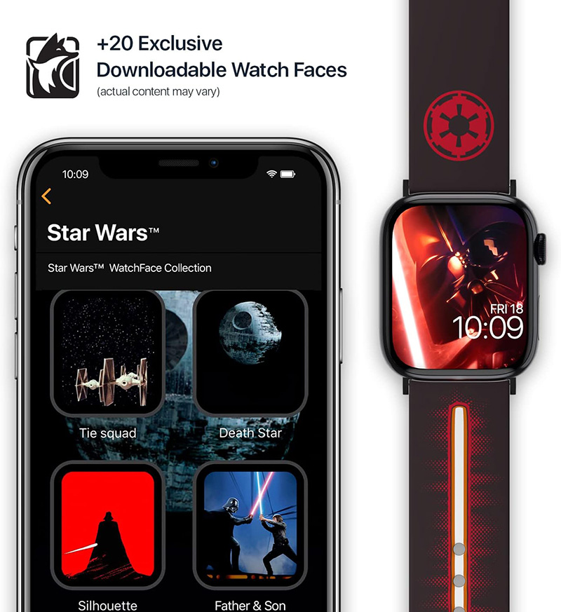 Star Wars - Pasek do Apple Watch 38/40/41/42/44/45/49 mm (Darth Vader Lightsaber)