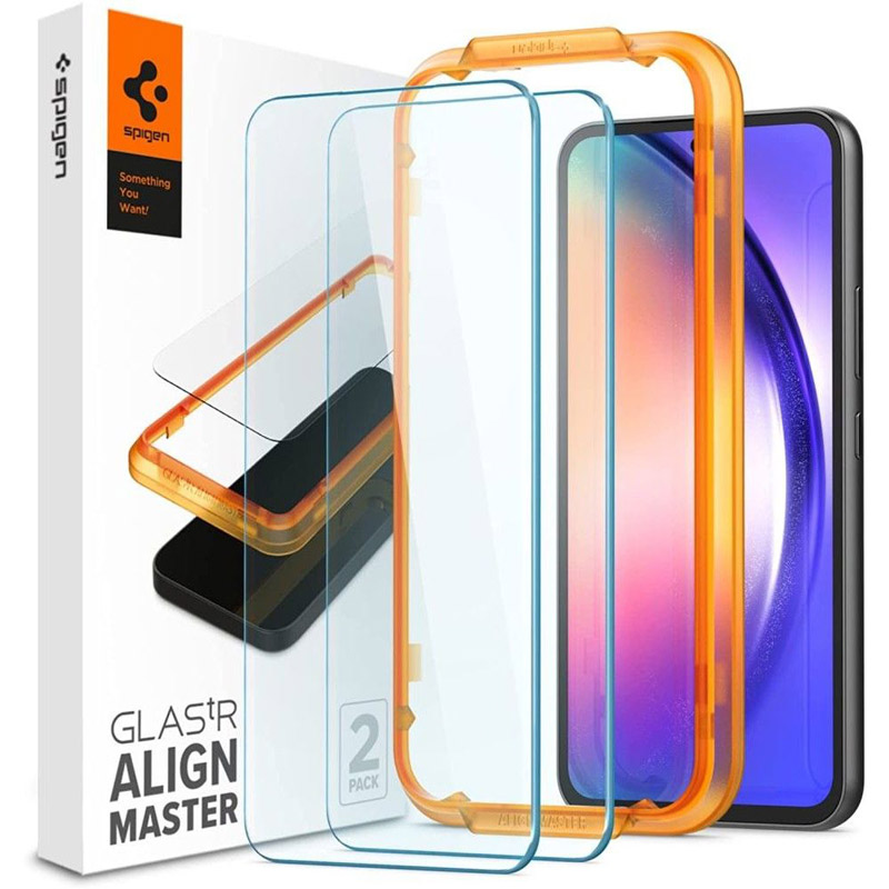 Spigen Alm Glas.TR 2-Pack - Szkło hartowane do Samsung Galaxy A54 5G (Clear)