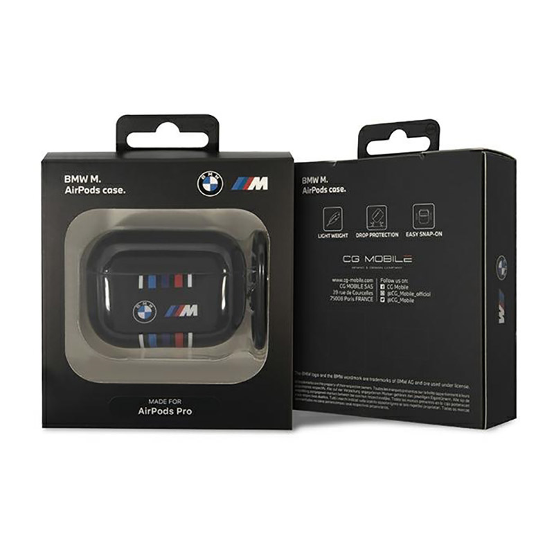 BMW Multiple Colored Lines - Etui AirPods Pro (Czarny)