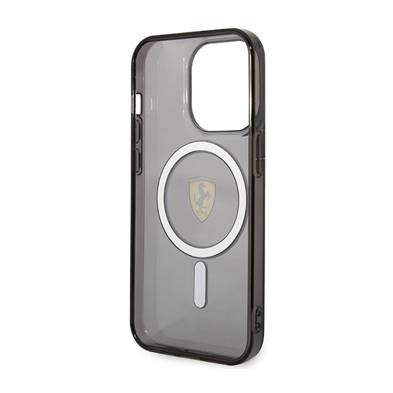 Ferrari Translucent MagSafe - Etui iPhone 14 Pro Max (Czarny)