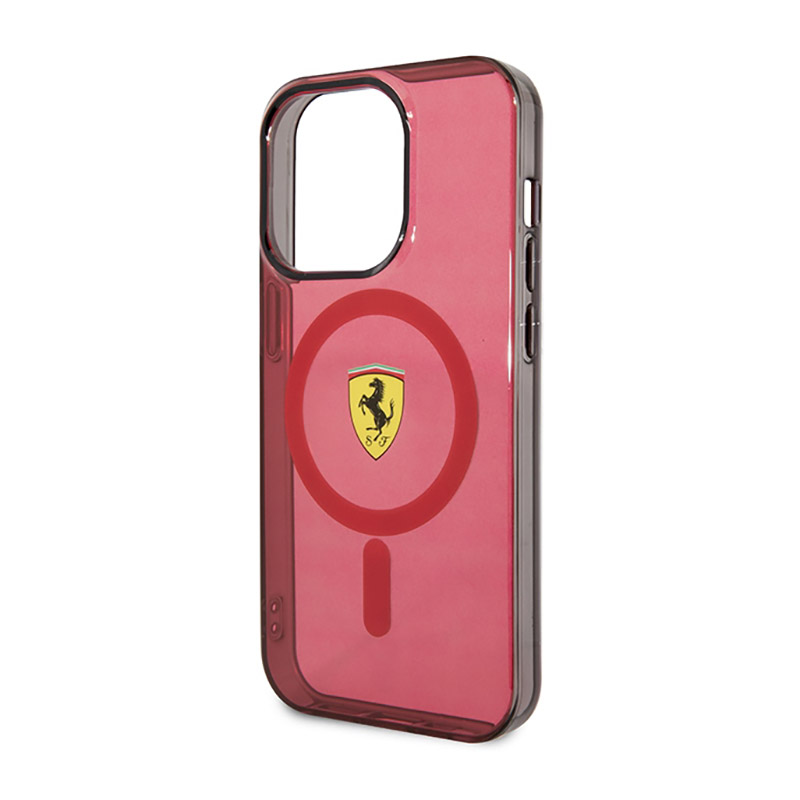 Ferrari Translucent MagSafe - Etui iPhone 14 Pro Max (Czerwony)