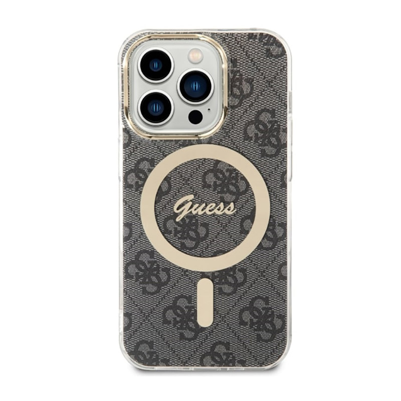 Guess 4G MagSafe - Etui iPhone 14 Pro (Czarny)