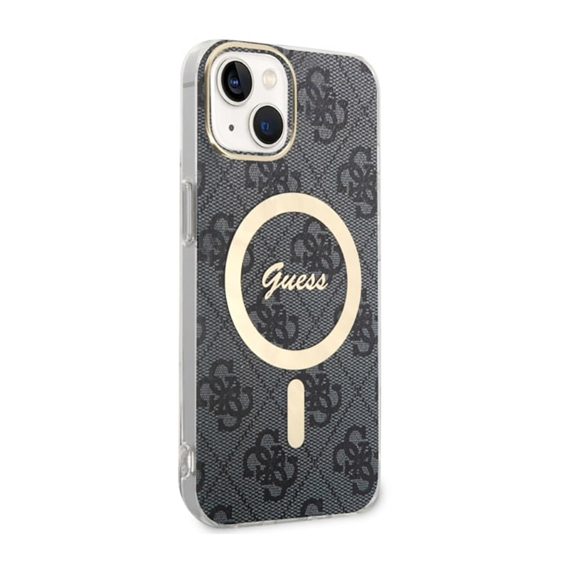 Guess 4G MagSafe - Etui iPhone 14 Plus (Czarny)