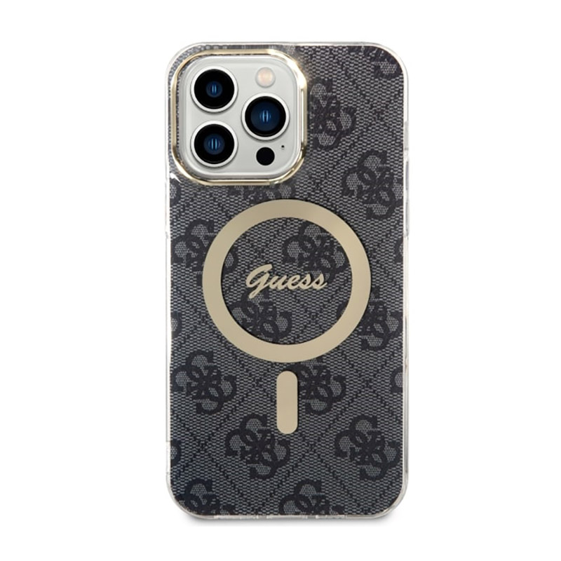 Guess 4G MagSafe - Etui iPhone 14 Pro Max (Czarny)