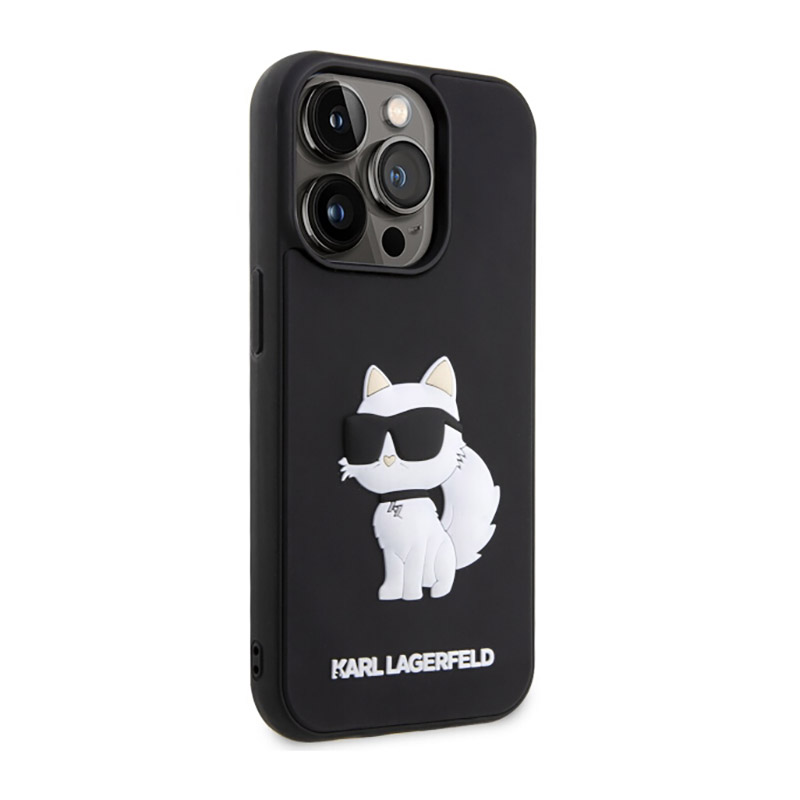 Karl Lagerfeld 3D Rubber NFT Choupette - Etui iPhone 14 Pro (Czarny)