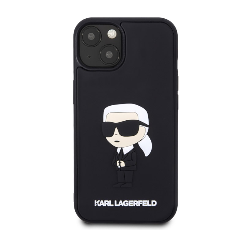 Karl Lagerfeld 3D Rubber NFT Ikonik - Etui iPhone 14 (Czarny)