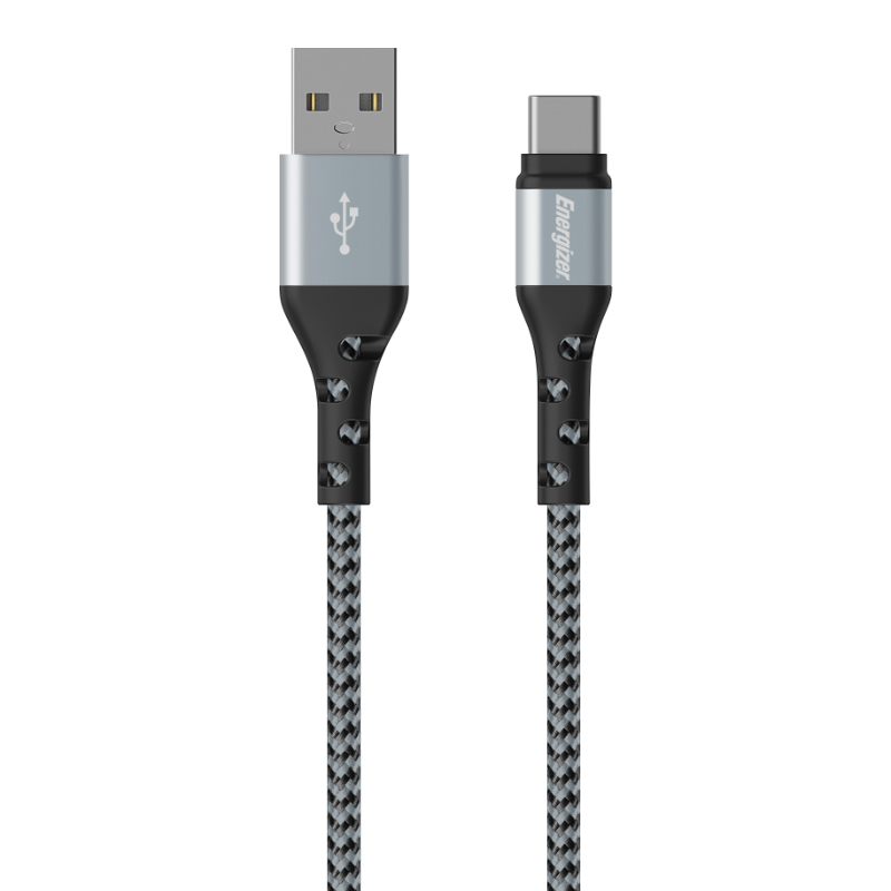 Energizer Ultimate - Kabel połączeniowy USB-A do USB-C 2m (Srebrny)