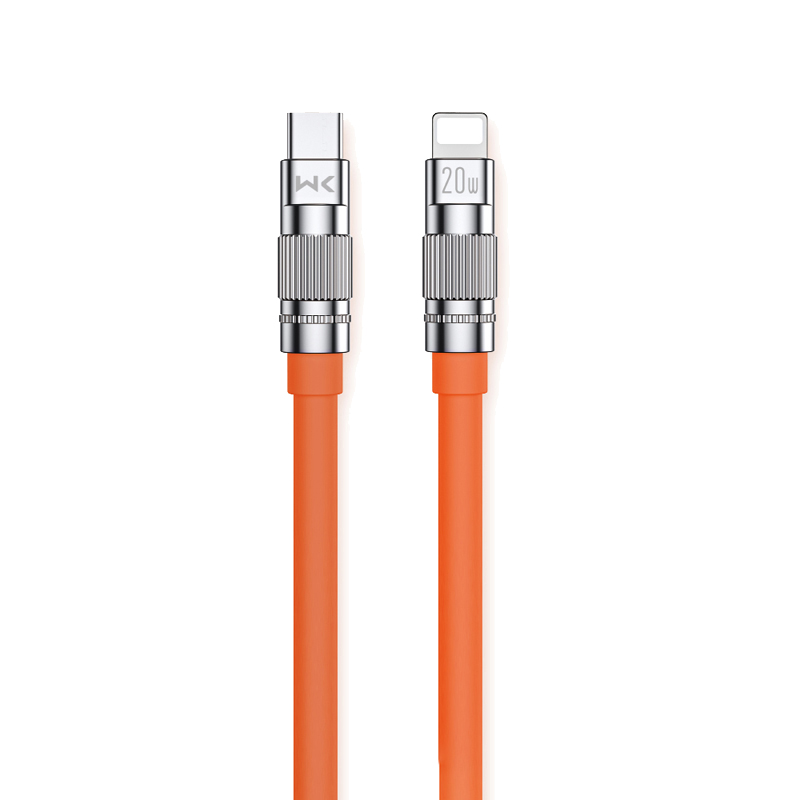 WEKOME WDC-187 Wingle Series - Kabel połączeniowy USB-C do Lightning Fast Charging PD 20W 1.2 m (Pomarańczowy)