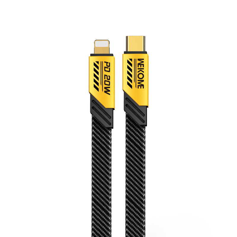 WEKOME WDC-191 Mecha Series - Kabel połączeniowy USB-C do Lightning PD 20W 1 m (Żółty)